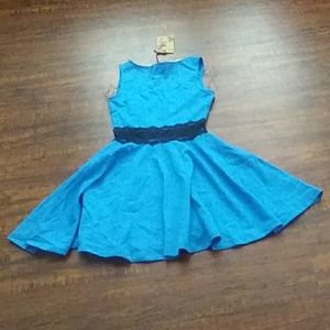 Blue Skater Dress